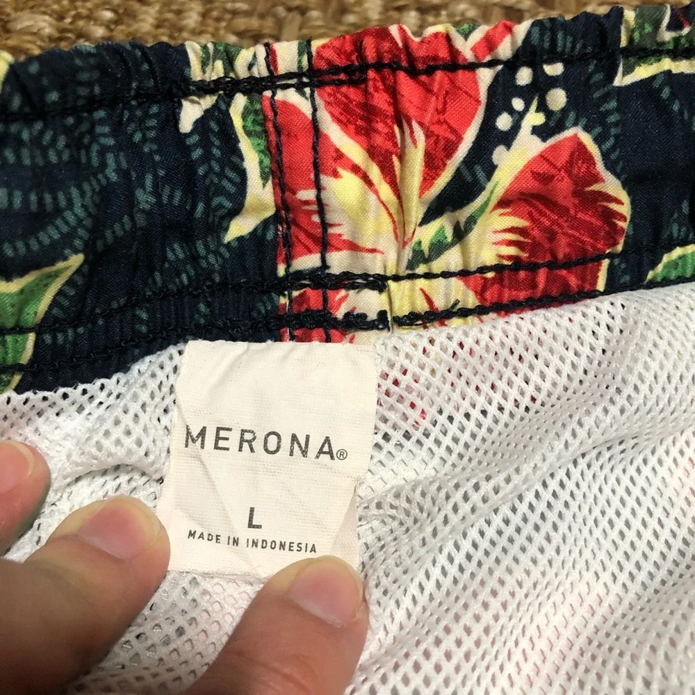MERONA Hawaiian Tropical Men Swim‎ Trunk Size L